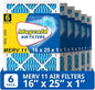 Maycold 16x25x1 MERV 11 Furnace Air Filter (6-Pack), High-Performance HVAC AC Filters for Home Use, Actual Size: 15.70” x 24.70” x 0.75”, Individually Wrapped in Plastic