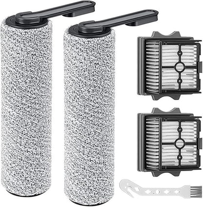 Spare Soft Lint Roller Brush, Hepa Filter, Scrubber Components, Compatible for Tineco Floor ONE S5 Combo Cordless Wet Dry Vacuum Cleaner(5PCS)