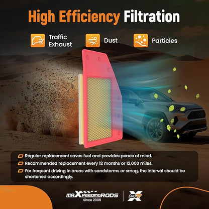 maXpeedingrods CA12085 PA99111 Engine Air Filter Fit for Buick LaCrosse L4 2.5L 2018 2019, for Chevrolet Malibu L4 1.5L 2016-2022, Malibu L4 1.8L 2017-2019, Replacement for A3208C 23430312