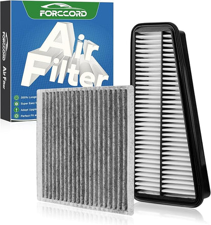 Cabin Air Filter and Engine Air Filter Fits for Toyota 4RUNNER 4.0L(2009-2003), FJ CRUISER 4.0L(2009-2007) Activated Carbon Cabin Filter Replacement CF9846A CA9683
