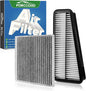 Cabin Air Filter and Engine Air Filter Fits for Toyota 4RUNNER 4.0L(2009-2003), FJ CRUISER 4.0L(2009-2007) Activated Carbon Cabin Filter Replacement CF9846A CA9683