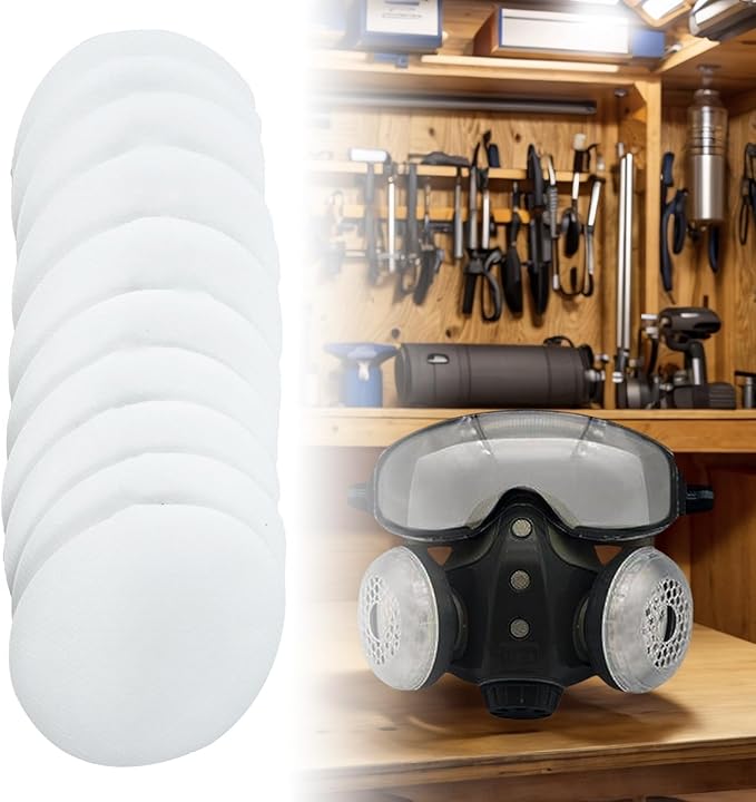 10 Pieces Filter Face Accessories Filter Parts 8 Centimeter Diameter Round for Dust Proof Integrated Respirator Mask