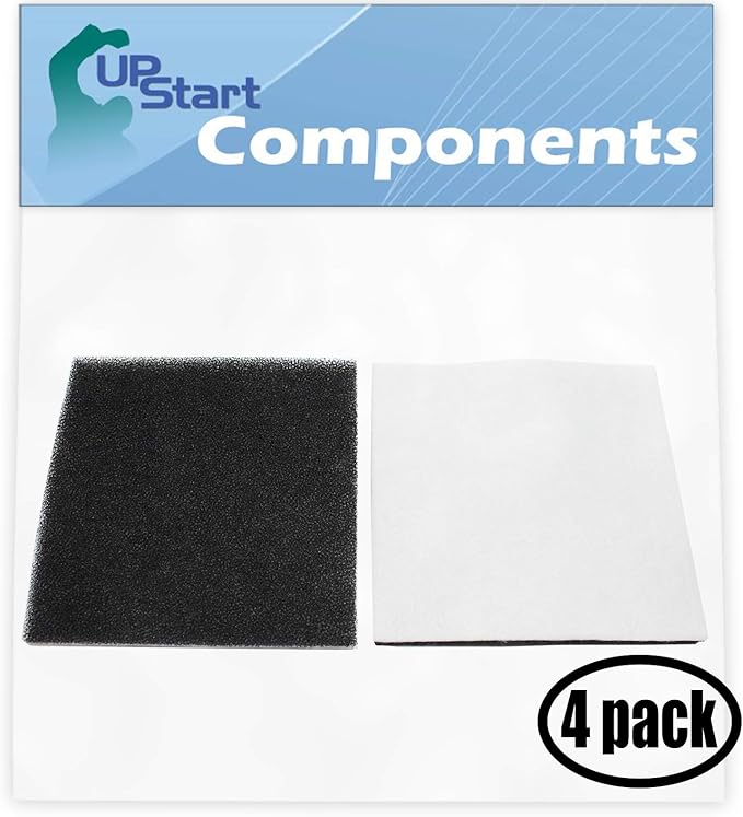 Upstart Battery 4-Pack Replacement for Panasonic MC-CG902-00 Vacuum Foam Filter - Compatible with Panasonic AC37KAKTZ000 Foam Filter