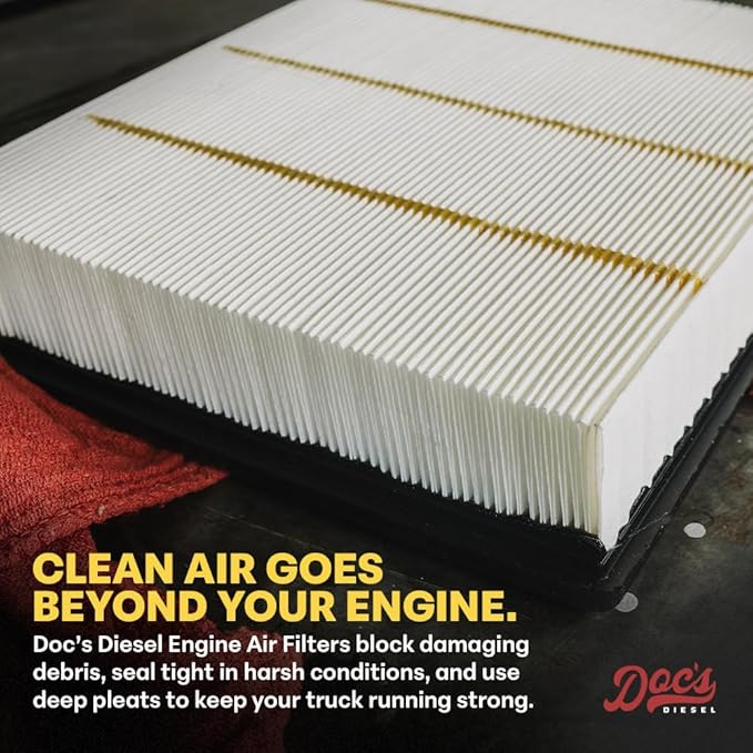 Doc's Diesel Engine Air Filter DPA10236 | Compatible with Jeep Grand Cherokee 3.0L Diesel 2014-2020 | Replaces 04861688AA