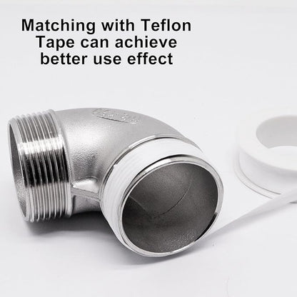 90 Degree Elbow 1PCS, 1-1/2" NPT Male X 1-1/2" NPT Male 304 Stainless Steel Pipe Fitting, Connector Coupler Apply to Outdoor Garden Industrial