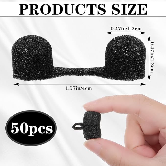 50Pcs Nose Plug Filter, Disposable Nose Filter Sponge Dust Filters for Allergies and Dust for Women Men Sunless Spray Tanning Outdoor DustConstruction Areas (Black)