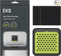 EKO Activated Charcoal Odor Filter Kit – 2-Pack Strong Odor Absorber and Deodorizer with Filter Case for Trash Cans