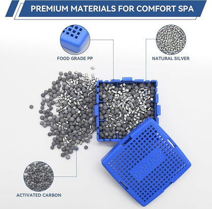Hot Tub Mineral Cartridge for Sundance Spas,Silver Ion Cartridge Can Last for 4 Months,Spa Mineral Cartridges Makes Your Spa Water Clean and Clarified 2 Pack