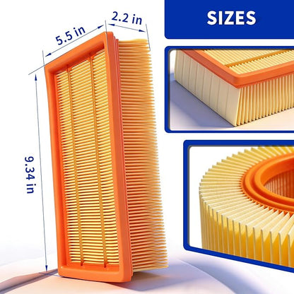 VF100 Flat Pleated Paper Filter Replacement for Bosch VAC series VAC090AH VAC090A VAC090S VAC140AH VAC140A VAC140S Dust Extractors HEPA Filter