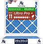 MervKing 20x20x2 Air Filter Actual Size: 19.7" x 19.7" x 1.75" MERV 11 MPR 1000-1200 | MADE IN USA | 4-Pack | Pleated HVAC AC Furnace Replacement