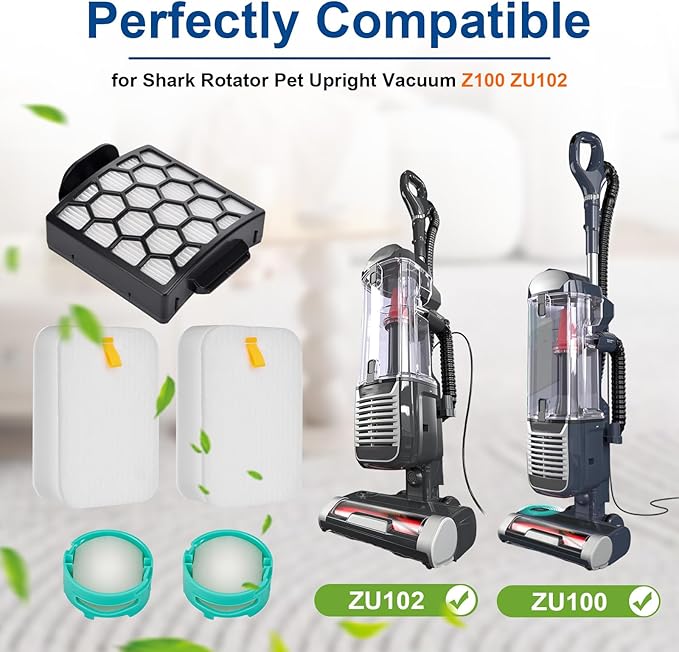 ZU100 Filters for Shark ZU102 Odor Neutralizer Cartridges for Shark ZU100 Pet Upright Vacuum Parts # 1238FT60 1239FT60 1541FC3000
