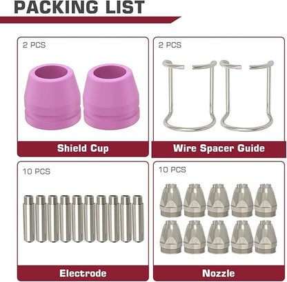 ARCCAPTAIN AG-60 Plasma Cutter Torch Consumables, .045'' SG-55 AG-60 WSD-60 Plasma Cutter Accessories for ARCCAPTAIN CUT55 PRO, CUT55 PROLUX, CUT 55PILOTARC,CUT 55PIL0T, CUT 60HF, CUT 60HF PRO,24 Pcs