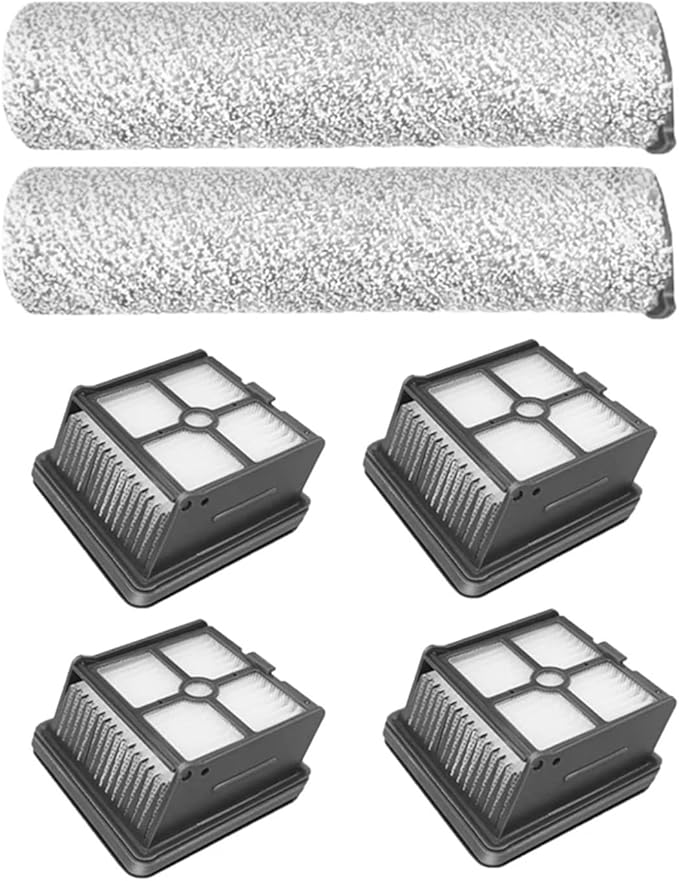 Hand-held Floor Scrubbers Roller Brush Hepa Filter Parts。Compatible For Tineco Floor One S3 / IFloor 3 。Wet Dry Vacuum Cleaner Replacement Spare (Color : Set E)