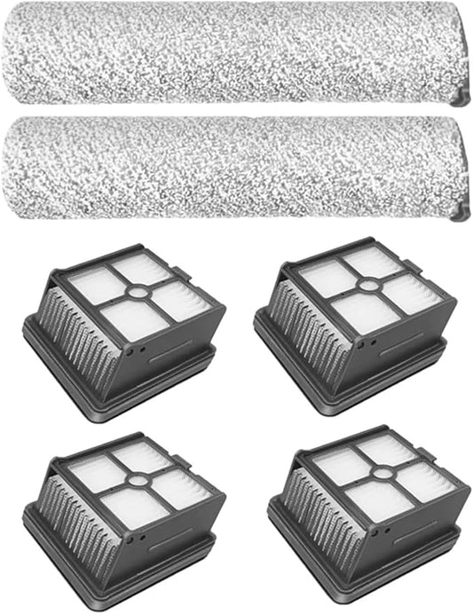 Hand-held Floor Scrubbers Roller Brush Hepa Filter Parts。Compatible For Tineco Floor One S3 / IFloor 3 。Wet Dry Vacuum Cleaner Replacement Spare (Color : Set E)