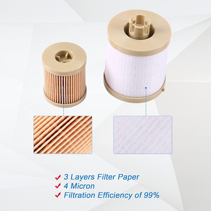 FD4616 Diesel Fuel Filter replacement for 2003-2007 Ford 6.0L F250 F350 F450 F550 Super Duty 2003-2005 Excursion Power stroke includes lower lifter pump and upper fuel bowl filter 3C3Z9N184CB