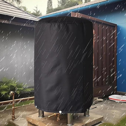 Round Well Pump Cover - 3-Layer Insulated Bag, Waterproof Frost Protection, Protection for Outdoor Sanitary Systems, Robust Cistern Protection, Winter Backflow Housing | For Garden Water Systems