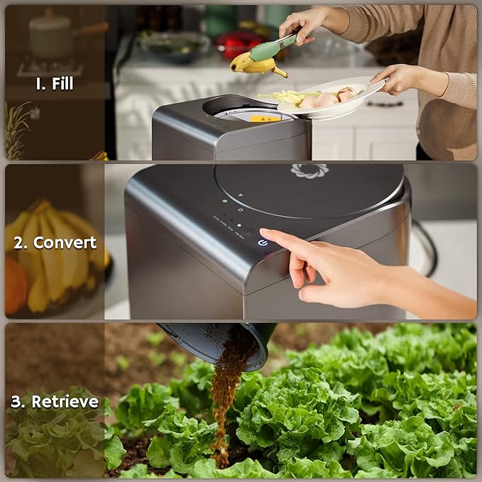 Airthereal Replacement Activated Carbon Filters for Revive R500 and R500-V Electric Kitchen Waste Composter [2-Pack]