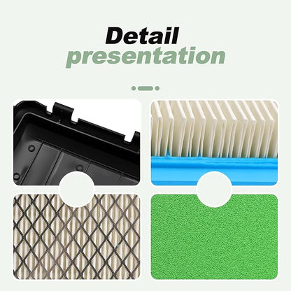 Air Filter with Cover Kit Compatible with Husqvarna HU800AWD HU800BBC HU800HW 7021R 8280117 Lawn Mower Replace 96145001100 96145002101