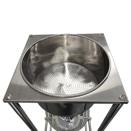 INTSUPERMAI 50L Buchner Funnel Filtering Kit, with 50L Vacuum Flask, Stainless Steel Frame, Negative Pressure Filtration, Lab Vacuum Suction Filter for Liquid-Liquid Extraction