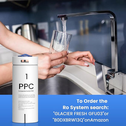 GLACIER FRESH PPC Filter Replacement Filter Replacement for GFU03 Reverse Osmosis System