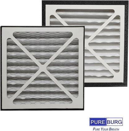 PUREBURG Replacement Filter Compatible with Zephyr VGF Series 14x14x3 Whole Home Return Air Grille Filter,2-Pack Merv13 Air Clean Dust