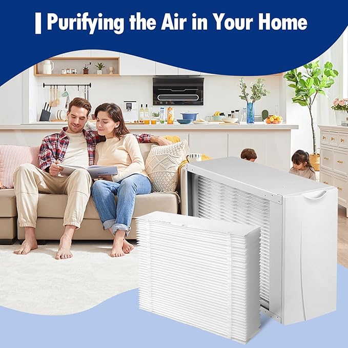 2-Pack 201 Replacement Furnace Filter Compatible with Aprilaire Space-Gard 2200,2250 Whole-House Air Purifier and X0445,MERV-10, 20x25x6 Air Filter