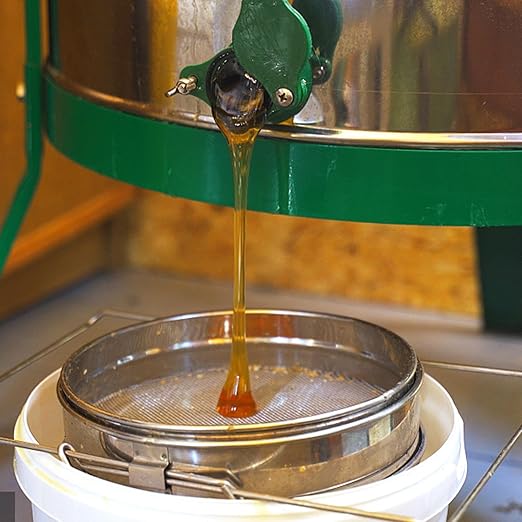 Honey Separator,Stainless Steel Double Sieve,Beekeeping Honey Harvesting Supplies | for Harvesting Processing Apiary Commercial Beekeepers Outdoor