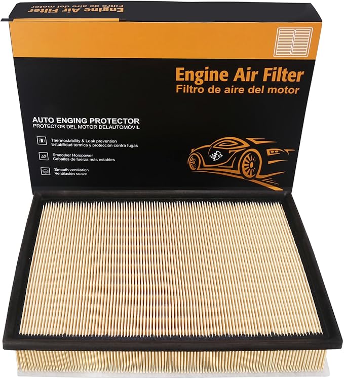 Engine Air Filter Compatible with Lexus GX460 and Toyota 4Runner, FJ Cruiser 2010-2023，4.0L 4.6L， Flexible panel, 12000 mile filter protection