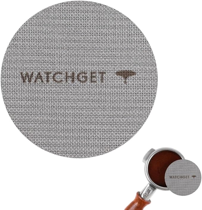 watchget 53mm Espresso Puck Screen Lower Shower Screen 1mm Thickness 150μm Metal Coffee Filter 316 Stainless Steel Reusable Espresso Screen for 54mm Portafilter Filter Basket(53mm(1mm thick))
