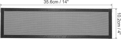 PATIKIL 4"x14" Magnetic Vent Cover, 6 Pack Floor Wall Air Registers Cover Strong Magnet Vent Screen Mesh for Blocking Hair Dust Debris, Black