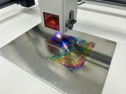 JL9 20W Laser Engraver and Cutter with Air Assist, Laser Engraving Machine for Wood Metal Acrylic Glass Stone, Powerful DIY CNC Laser Cutter 11.8" x 11.8" 20000mW Class1