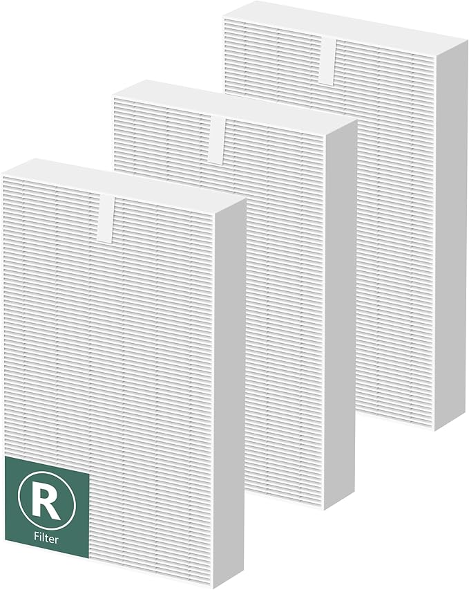 HPA300 HEPA Air Purifier Filter R Replacement for Honeywell Air Purifier HPA 100/200/300 and 5000 Series, 3 Pack True HEPA Filter Compatible with Honeywell R Filter (HRF-R3 & HRF-R2 & HRF-R1)