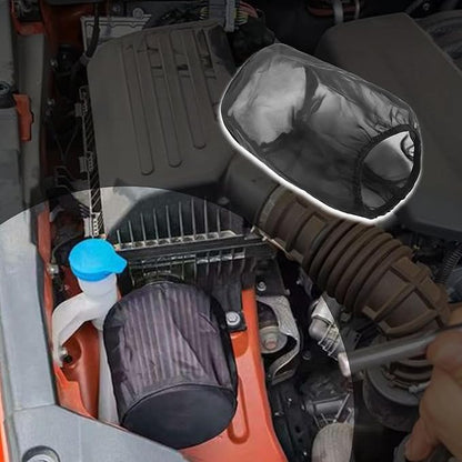 Cold Air Intake Filter Cover,Thickened Dustproof Air Filter Cover Provides Comprehensive Protection,Universal Car Accessries Air Filter Sock Fit for High Flow Cone Air Filter (Small)