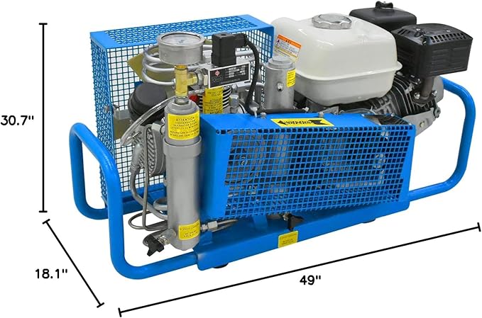 TUXING 4500Psi 300Bar High Pressure Diving Compressor,3.5CFM100L/min Air Flow for Scuba Breathing Snorkeling Water Sport Paintball (TXESB043)