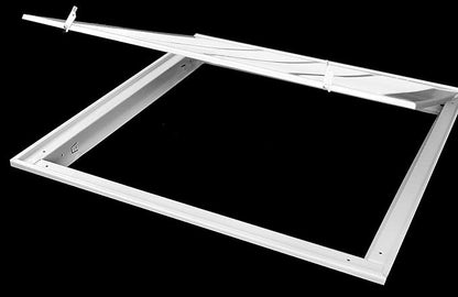 36" X 18 Steel Return Air Filter Grille for 1" Filter - Removable Face/Door - HVAC Duct Cover - Flat Stamped Face - White [Outer Dimensions: 38.5 X 19.75]