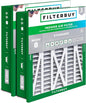 Filterbuy 20x25x5 Air Filter MERV 8 Essential Dust & Allergy Defense (2-Pack), Electrostatic Pleated HVAC AC Furnace Filters Replacement for Honeywell Return Grille (Actual Size: 18.38 x 23.38 x 3.69)