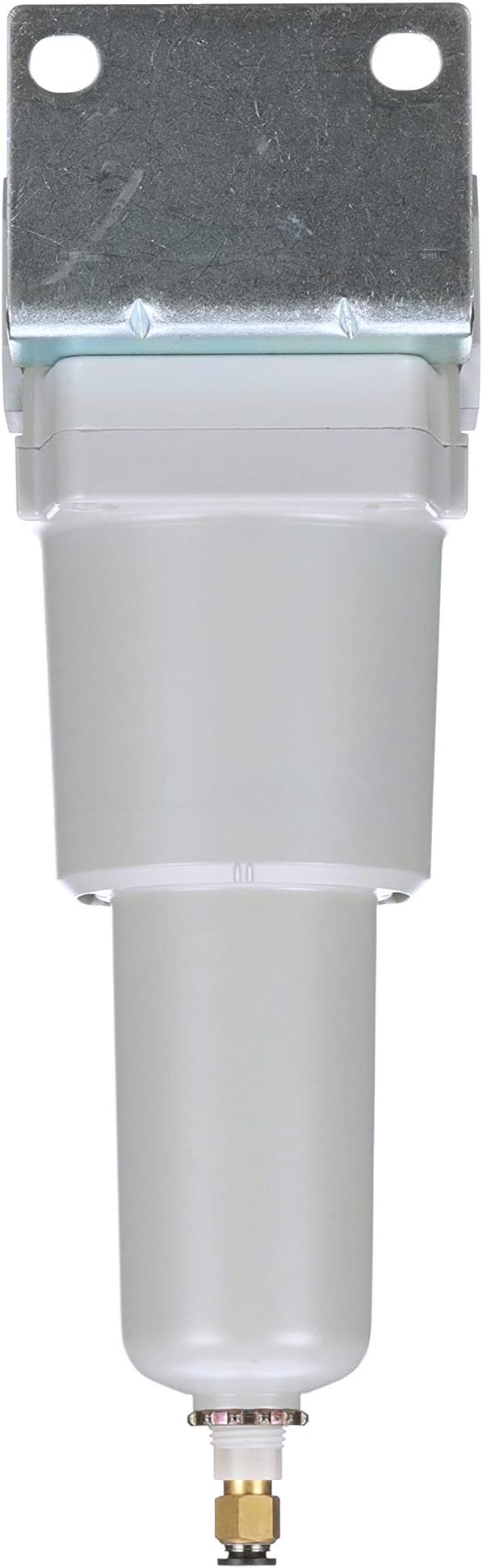 PneumaticPlus SAF600-N10BD-MEP Compressed Air Particulate Filter 1" NPT, 10 Micron - Metal Bowl w/Auto Drain, Bracket