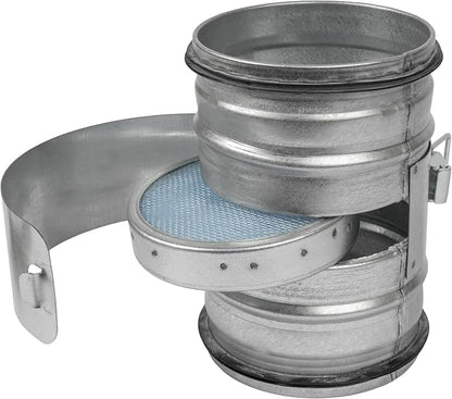 6" Inch Filter Replacement - Round Duct Filter System - G4 Class Filter and Mesh Screen - Dust Collection and Air Purification