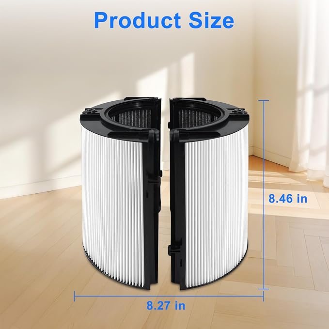 2 Pack HP1 HP2 Filter replacement For Dyson HP1 HP2 HP10 TP07 TP10 TP09 TP06 TP04 TP7A HP07 HP06 HP04 HP09 HP4A HP7A PC2 PC1 DP04 360°combi glass carbon air puri-fier filter