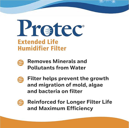 ProTec Humidifier Filter Replacement, Wicking, Pack of 3 – Replacement Filter Works with Vicks Cool Mist Humidifiers and Other Models