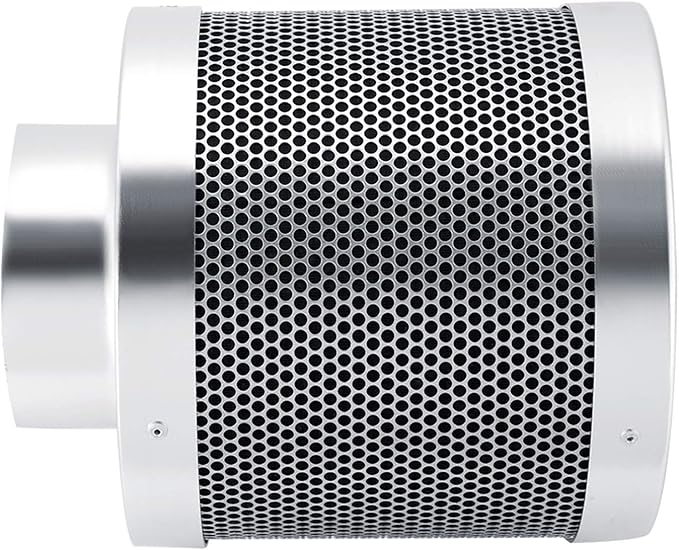 Stainless Steel Carbon Filter, 4 Inch Smelliness Control Scrubber, Odor Scrubber For House Workshop Grow Tent Rooms Inline Duct Fan Indoor Plant Hydroponics Grow Rooms