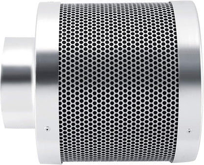 Stainless Steel Carbon Filter, 4 Inch Smelliness Control Scrubber, Odor Scrubber For House Workshop Grow Tent Rooms Inline Duct Fan Indoor Plant Hydroponics Grow Rooms