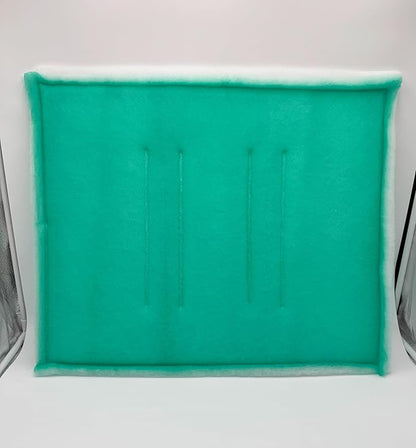 Paint Booth Intake Air Filter Panel, Crossdraft Spray Booth Filter Pad (20/case, 16" x 25")