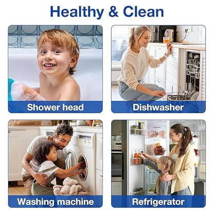 SimPure Whole House Water Filter System, 3 Stages Clear Home Water Pre-Filtration with Carbon Sediment and KDF Filters, Reduce Iron, Chlorine, Manganese...(DB20P-3KDF)