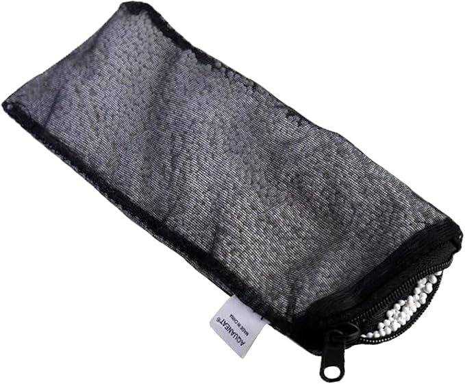 AQUANEAT 10pcs Aquarium Filter Media Bags, Fish Tank Fine Mesh Bags, 3”x4”/3”x8”/5.5”x8” with Plastic Zipper for Activated Carbon (3” x 8”)