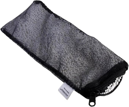 AQUANEAT 10pcs Aquarium Filter Media Bags, Fish Tank Fine Mesh Bags, 3”x4”/3”x8”/5.5”x8” with Plastic Zipper for Activated Carbon (3” x 8”)