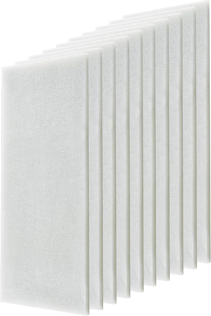 OMTech PM50 Cotton Air Fil ter Set, 5 Piece Primary Replacement Air Fil ter Set for Fume Extractor Air Purifier, 15x11 Inch Prefilter Pack Cotton Filter Replacement Set for Contaminant & Smoke Removal