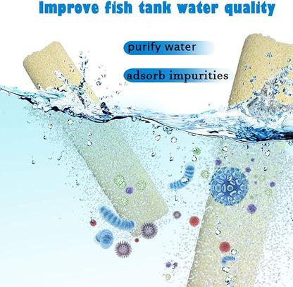 PINVNBY 20 Pcs 6.2-Inch Large Aquarium Filter Media Fish Tank Ceramic Media for Sump Canister Filter,Bakki Showers Filter,Trickle Filter,Aquaculture and Koi Ponds