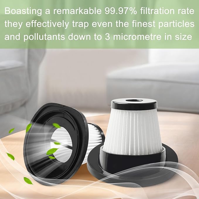 2Pack Vacuum Filter Replacement, Washable and Reusable Handheld Vacuum Filter, For Cordless Vacuum Cleaner for VL189 Upright (2 PACK)