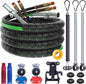 CheeMuii 15 FT Semi Truck Air Line Kit with Gladhands, Air Line Holder, Springs & 7 Way Trailer Cord